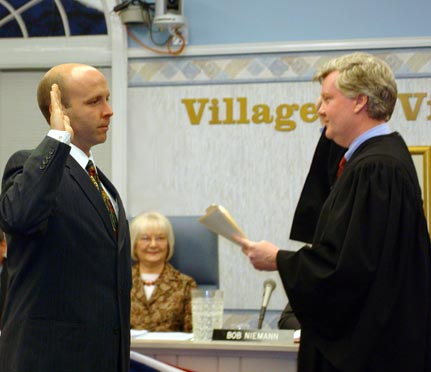 President Cullerton Being Sworn In